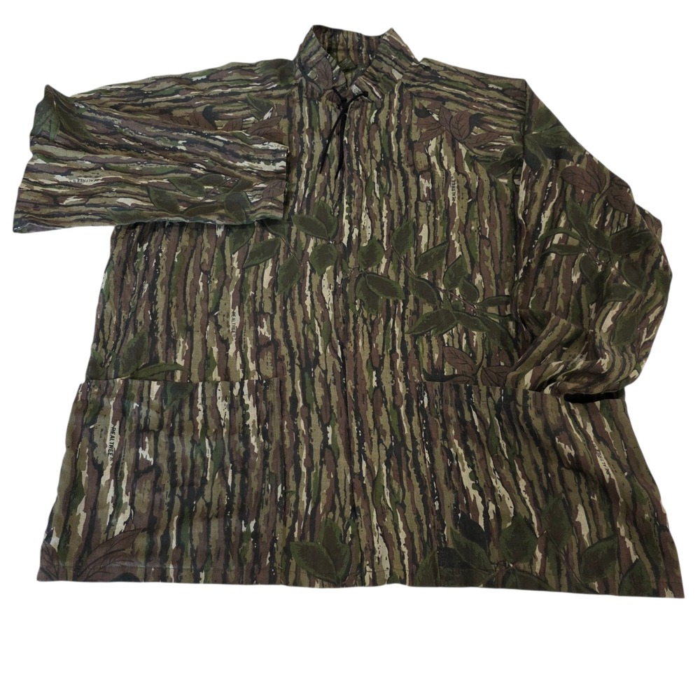 Vintage Spartan Layer Jacket Mens XL Full Zip Realtree Woven‎ Hunting Thin Cover